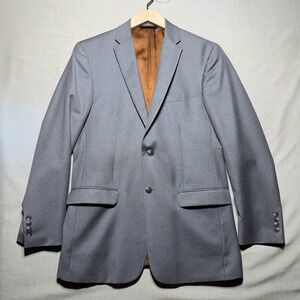 Jos. A. Bank Blazer Jacket Mens 40L Gray Slim Fit Professional Formal Wool